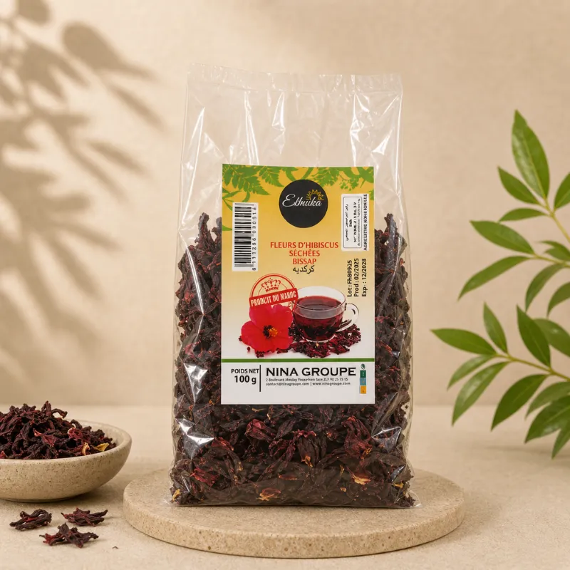 Fleurs d'Hibiscus séchées - Bissap - 100g