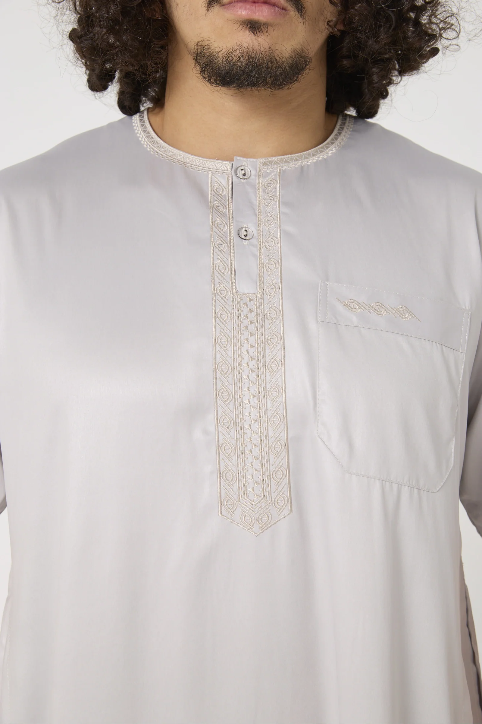 Qamis ensemble style pakistanais manche courte Atlas - Image 12