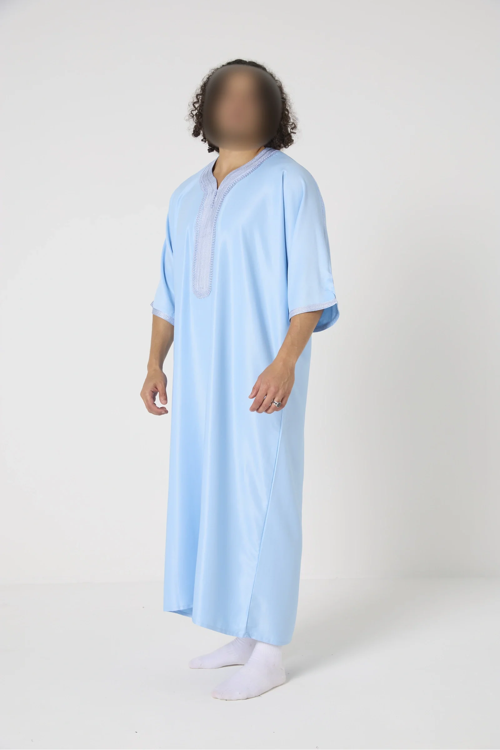 Qamis Marocain col orné - Image 10