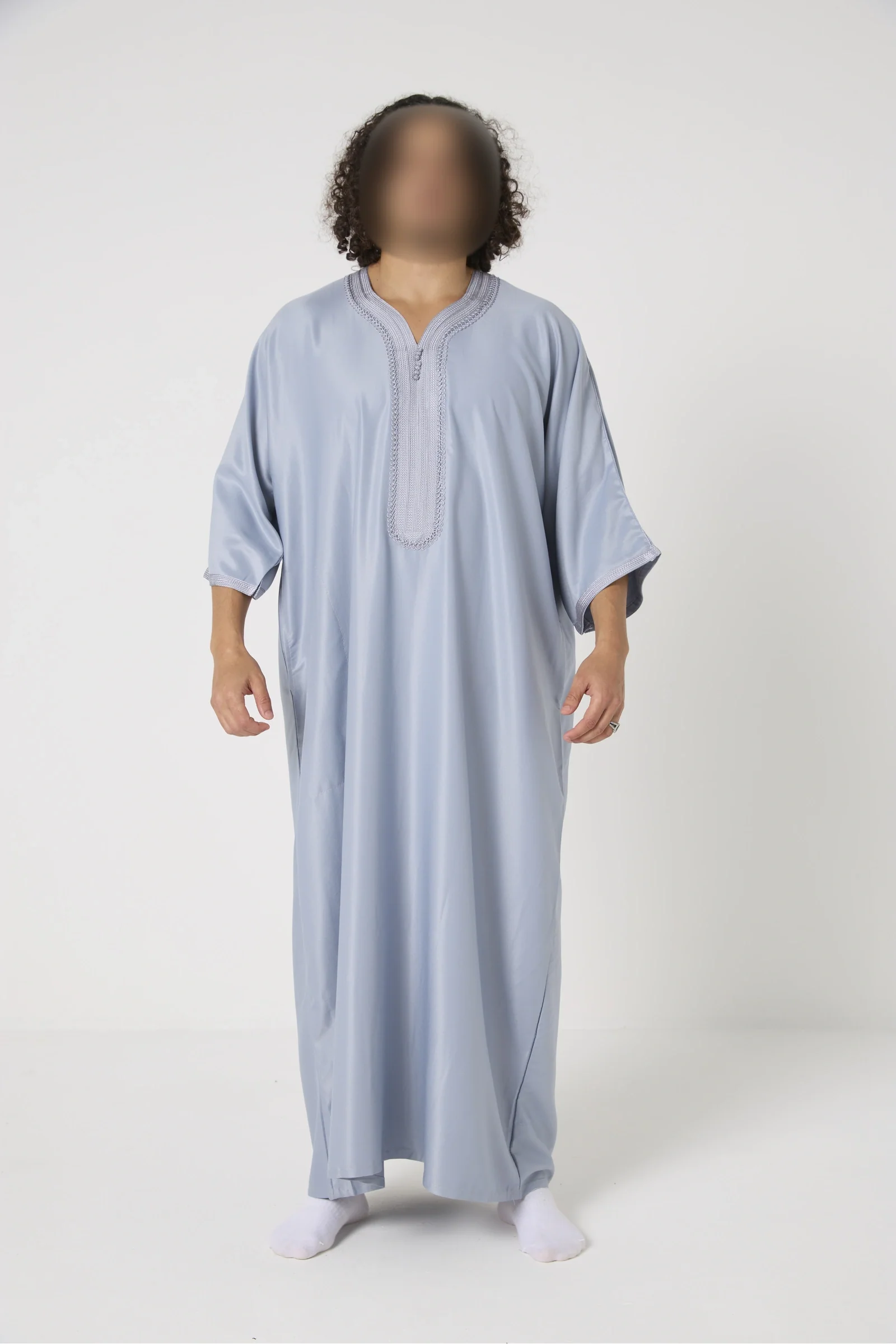Qamis Marocain col orné - Image 4