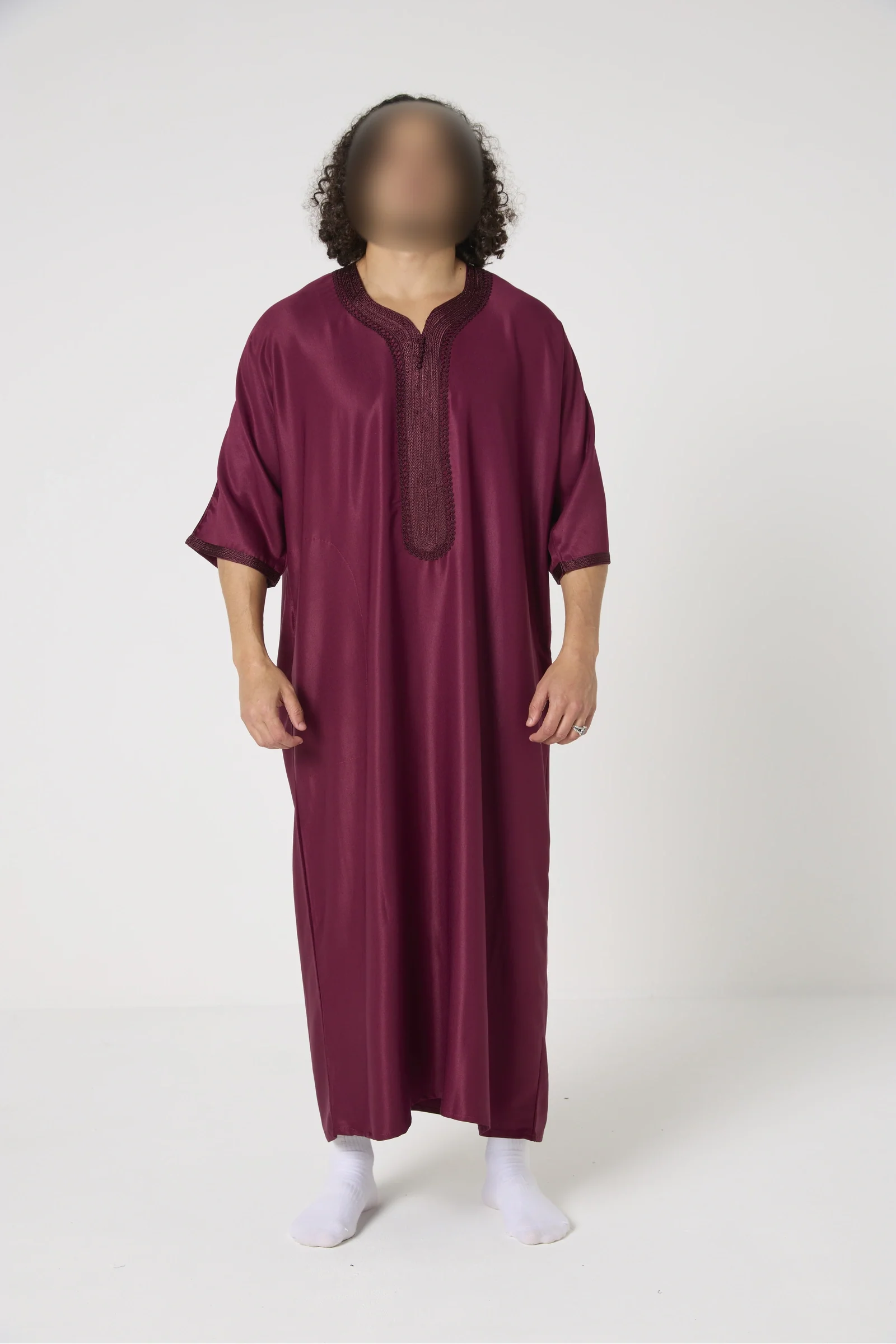 Qamis Marocain col orné - Image 7