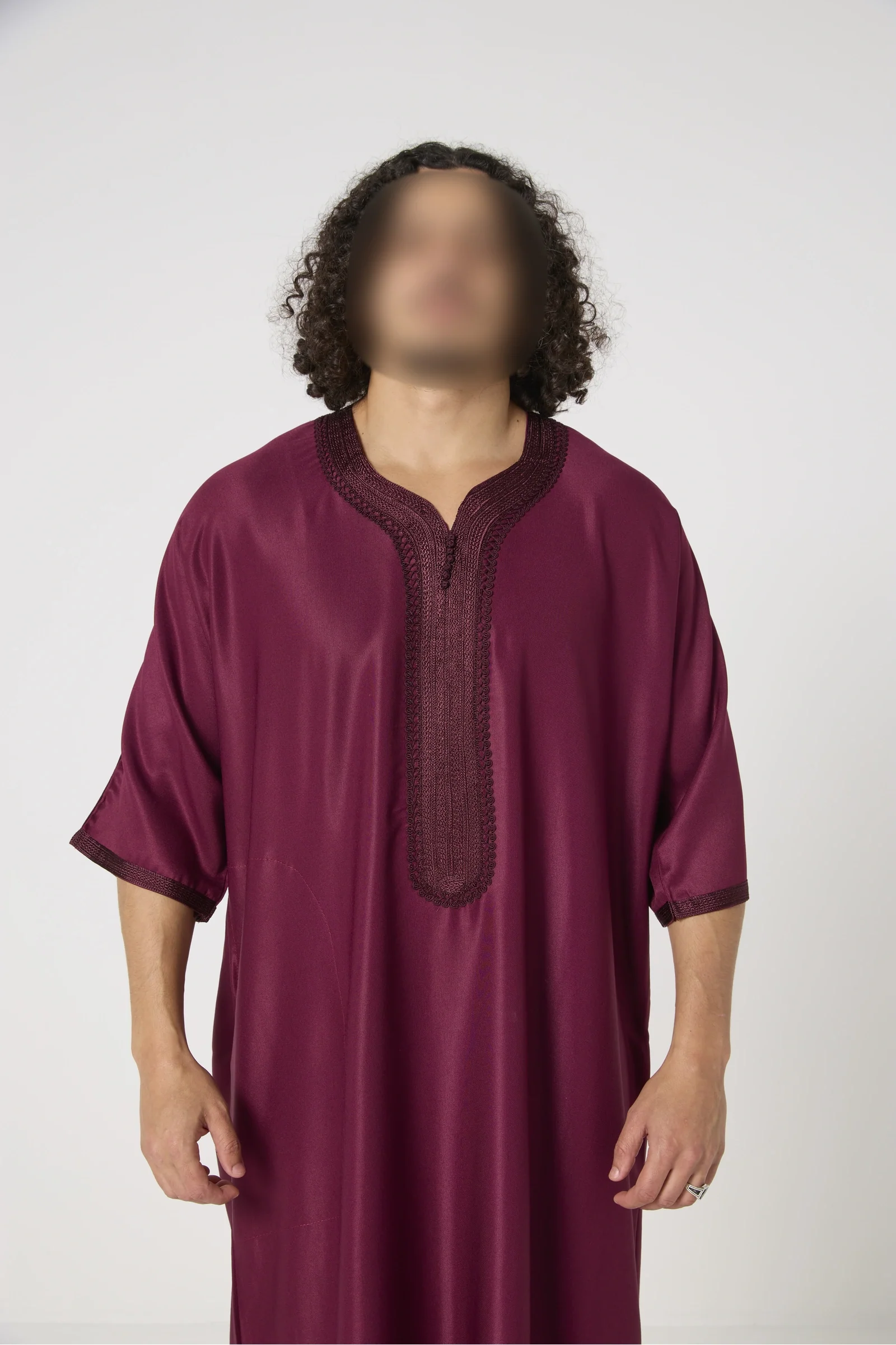 Qamis Marocain col orné - Image 8